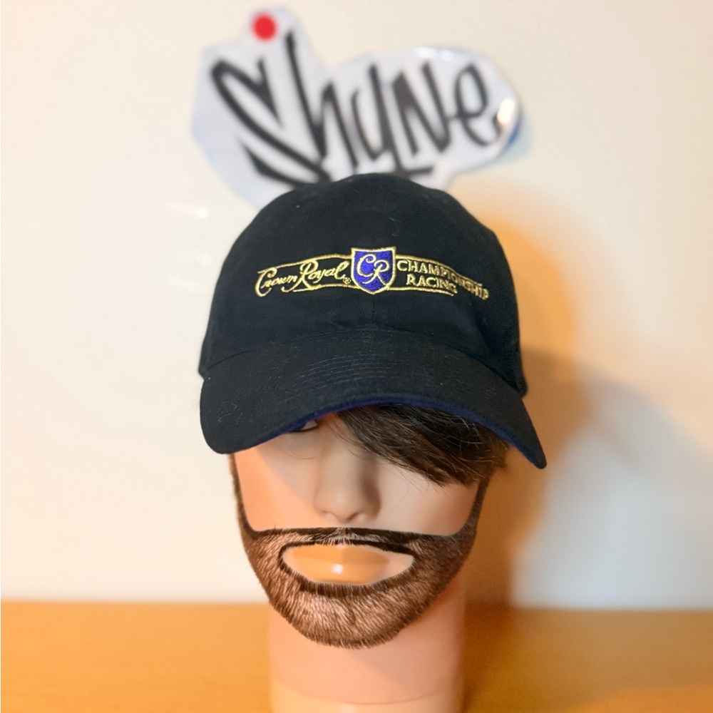 Rare Black  Crown Royal Championship Racing Cap